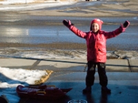 DSC 0036  Hey Dad, It snowed! : keeper