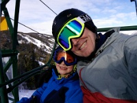 On the lift with Dad